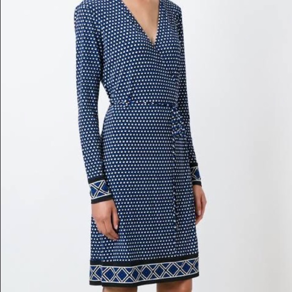 NWOT Michael Kors Dotted Wrap Dress